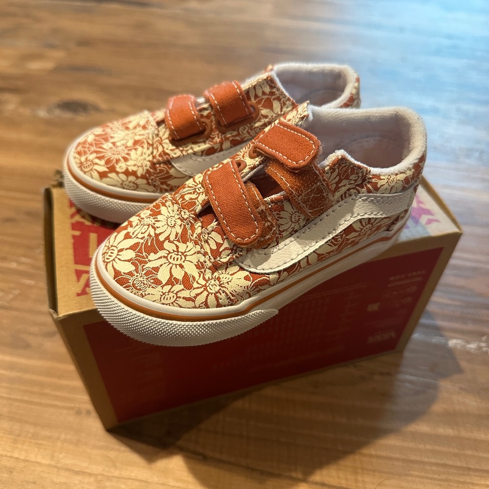 Toddler Rust Floral Vans